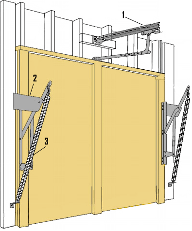 One piece garage door